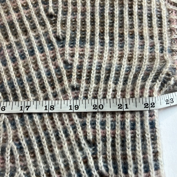 EVEREVE Roan + Ryan Madison Turtleneck Raised Knit Sweater SZ M beige & multiple - Picture 9 of 10